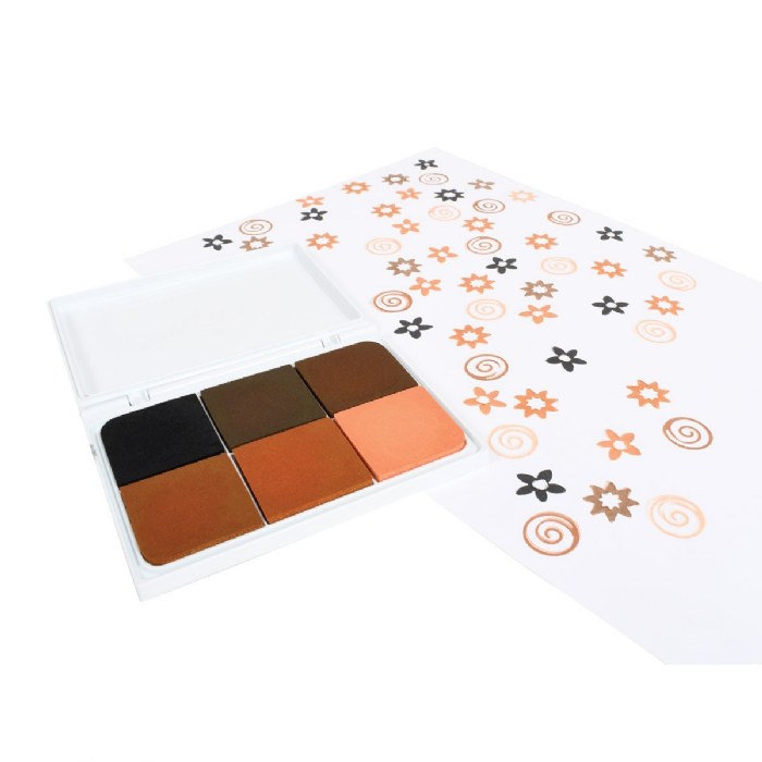 Alternate Image #1 of Jumbo 6-in-1 Washable Stamp Pad - Skin Tones