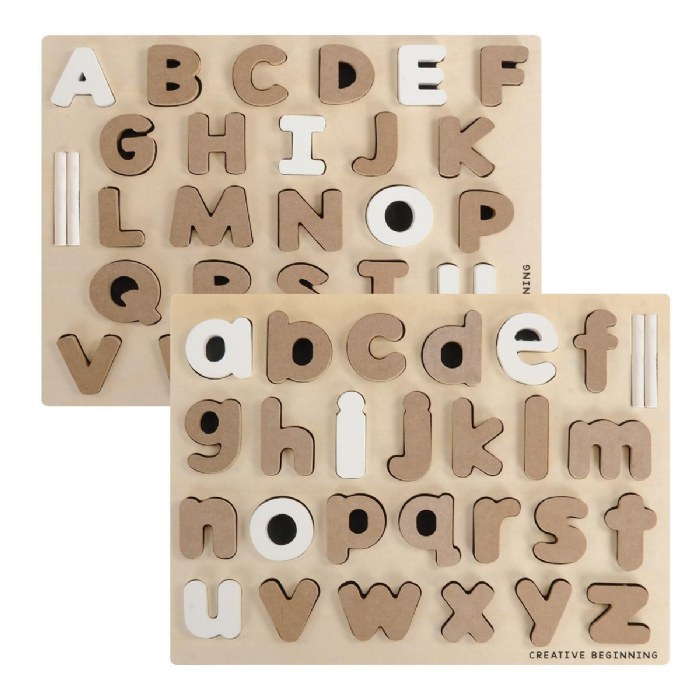 Primary Image of Chalkboard-Based Uppercase & Lowercase Alphabet Puzzles