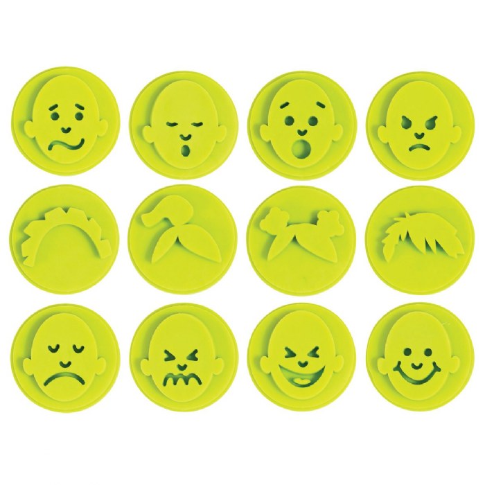 Alternate Image #1 of Easy Grip Emotion Stampers & Jumbo 6-in-1 Skin Tone Ink Pad