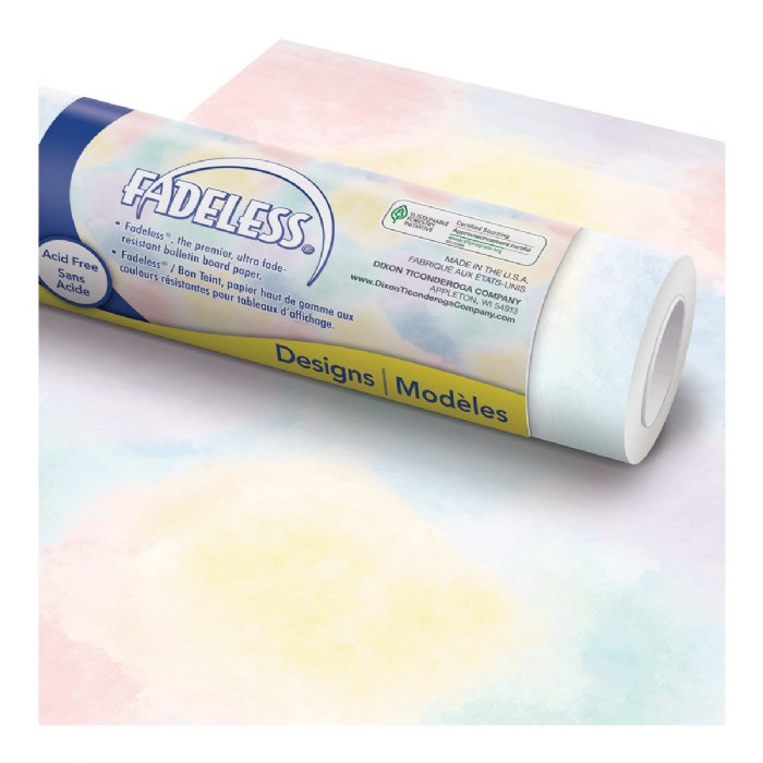 Alternate Image #1 of Fadeless Watercolor Paper Roll 50' x 48"