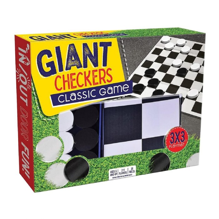 Alternate Image #1 of Giant Checkers Classic Game