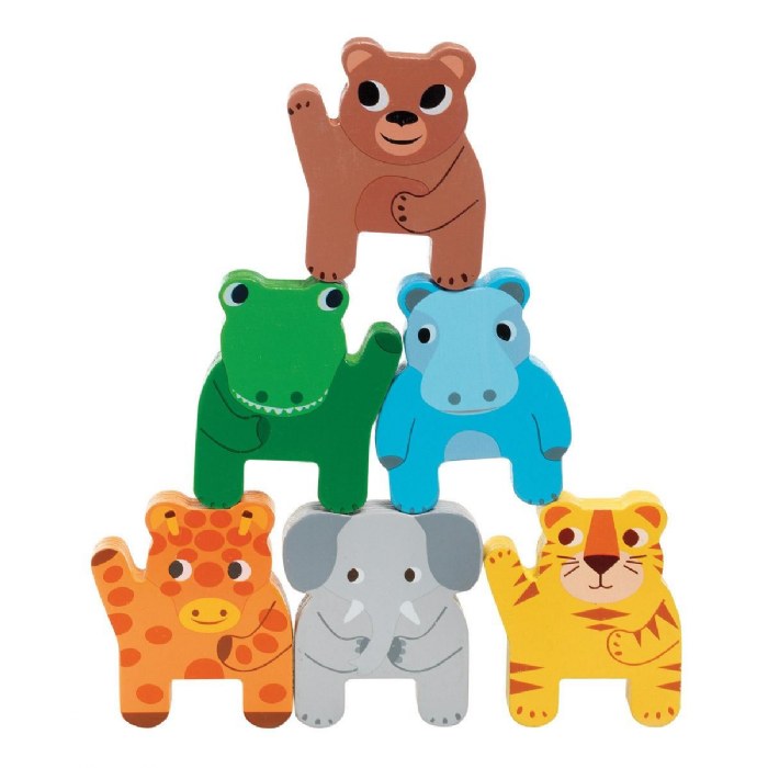 Alternate Image #1 of Trainimo Wooden Train and Jungle Animals