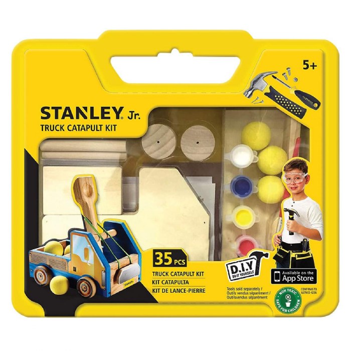 Alternate Image #1 of DIY Stanley&reg; Jr. Wooden Catapult Truck Kit - 35 Pieces
