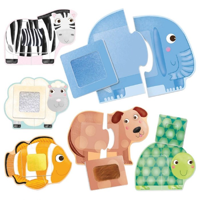 Primary Image of Montessori Tactile Animal Puzzle Game