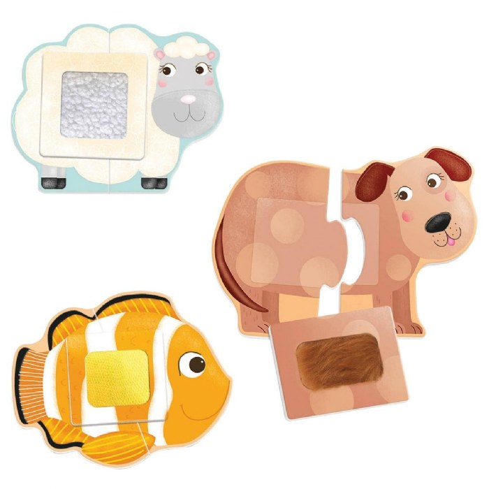 Alternate Image #1 of Montessori Tactile Animal Puzzle Game