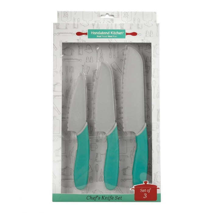 Alternate Image #1 of Child-Safe Cooking Knifes - Set of 3