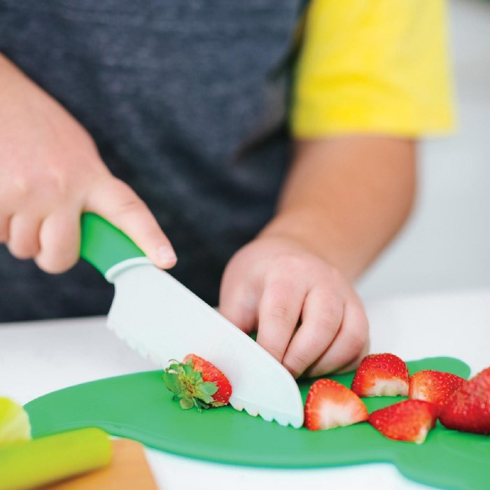 Alternate Image #1 of Child-Safe Cooking Knifes - Set of 3