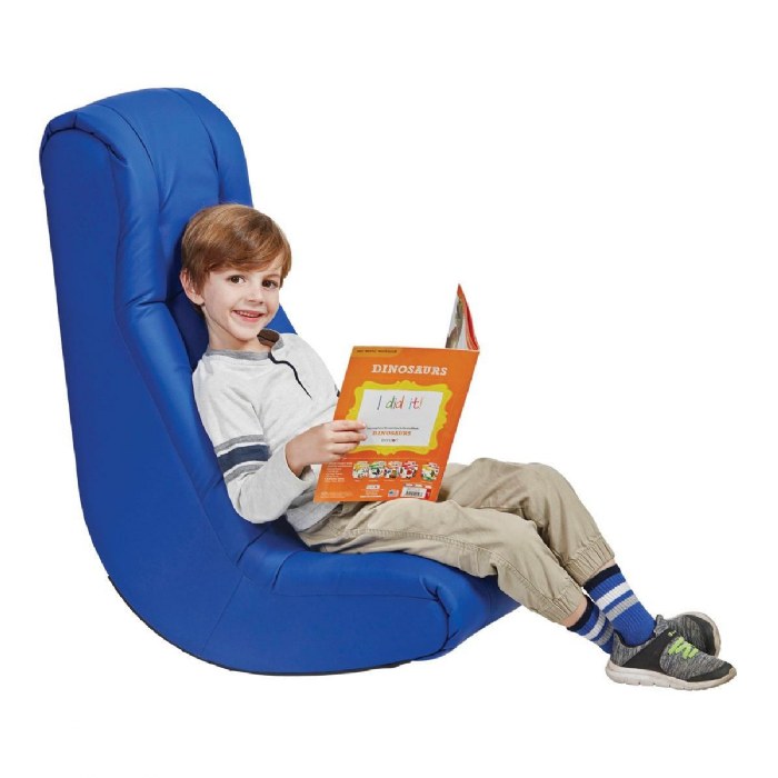 Alternate Image #1 of Tufted Soft Rocker - Blue