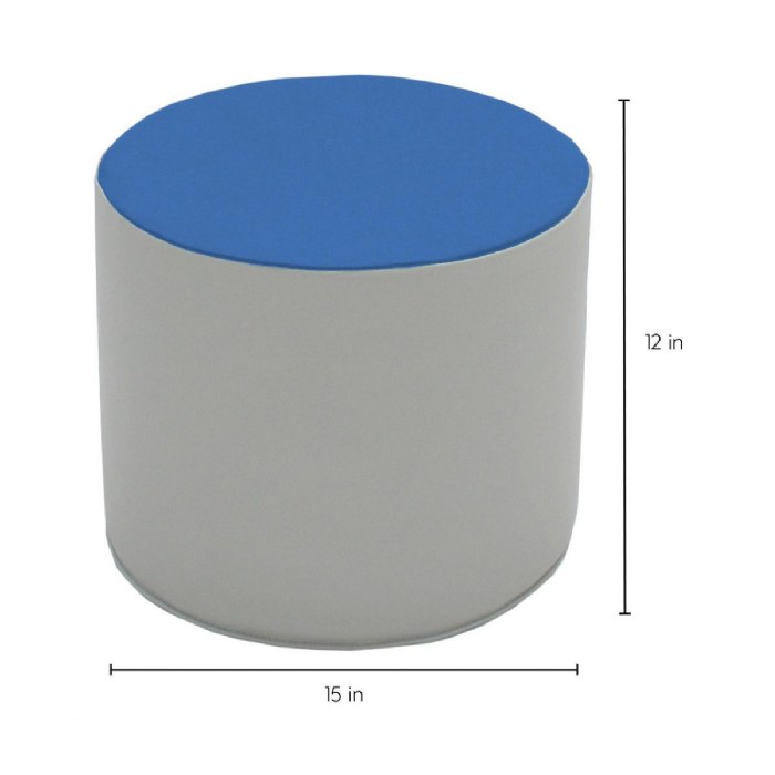 Alternate Image #1 of 15" Round Accent Ottomans - Set of 4