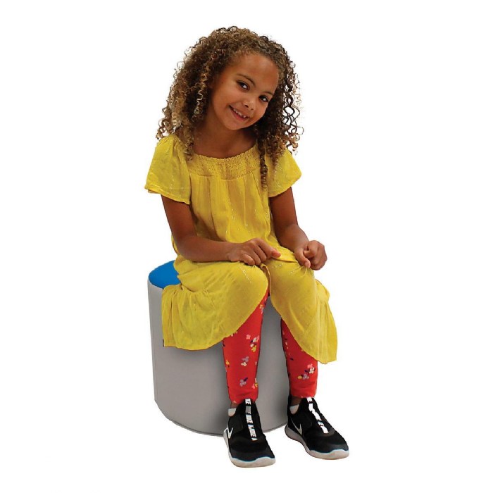 Alternate Image #1 of 15" Round Accent Ottomans - Set of 4