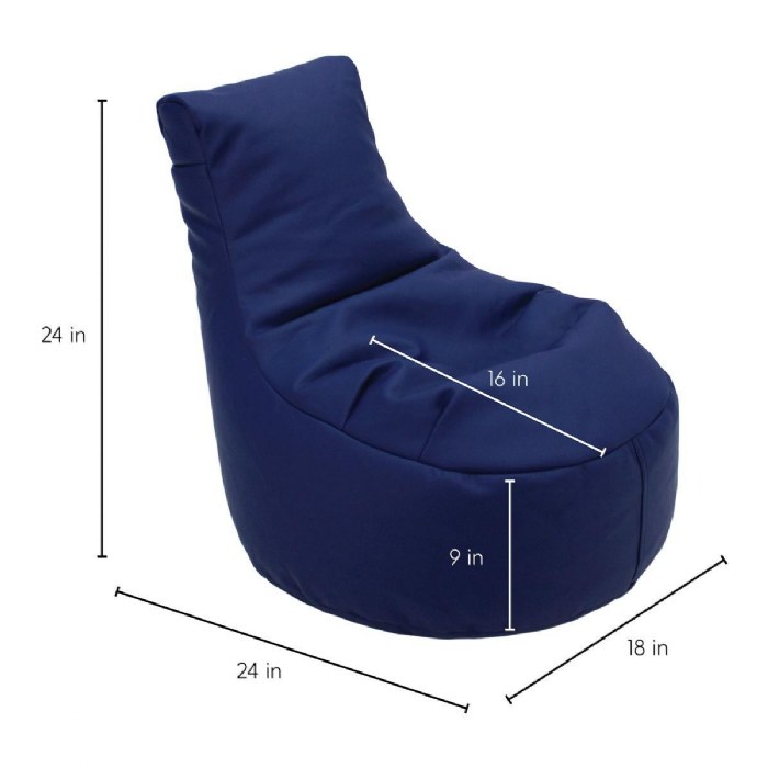 Alternate Image #1 of High Back Bean Bag Chair