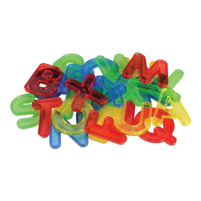 Alternate Image #1 of 2" Translucent Uppercase Letters - 26 Pieces