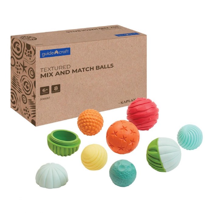 Primary Image of Textured Mix and Match Balls - Set of 8