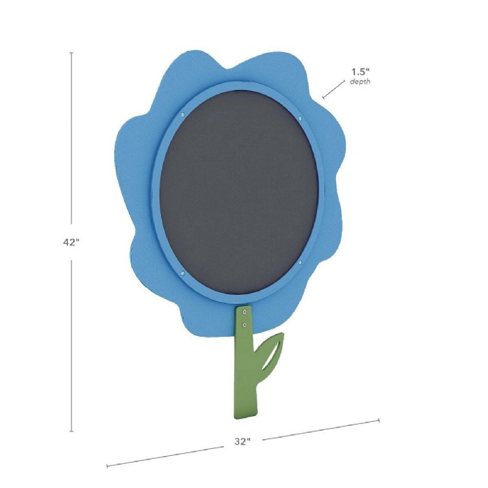 Alternate Image #1 of Fence Easel - Blue Zinnia