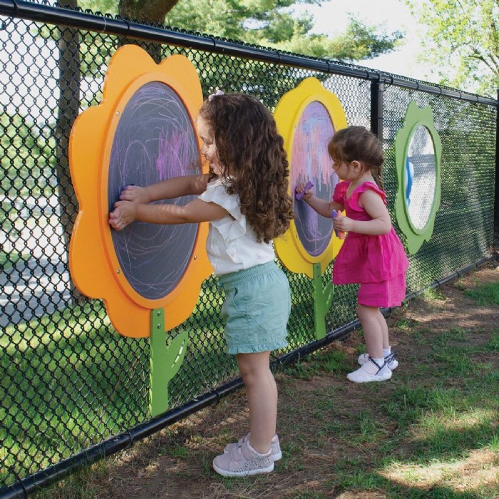 Alternate Image #1 of Fence Easel - Orange Petunia