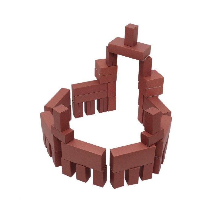 Alternate Image #1 of Jumbo Brick Blocks - 44 Pieces