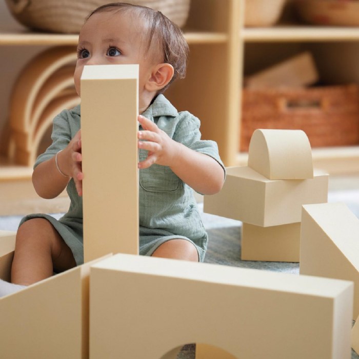 Alternate Image #1 of Jumbo Foam Blocks - Natural - 36 Pieces