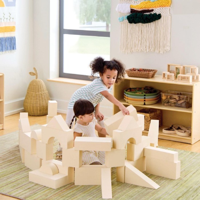 Alternate Image #1 of Jumbo Foam Blocks - Natural - 36 Pieces