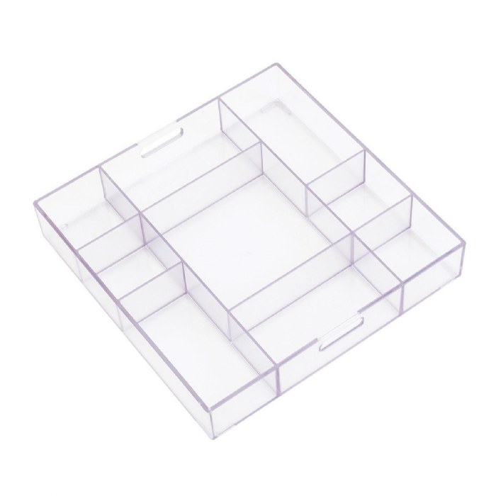 Alternate Image #1 of Loose Parts Stackable Tray - Clear