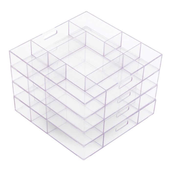 Alternate Image #1 of Loose Parts Stackable Tray - Clear