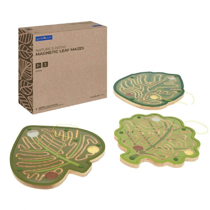 Primary Image of Nature's Paths Magnetic Leaf Mazes - Set of 3