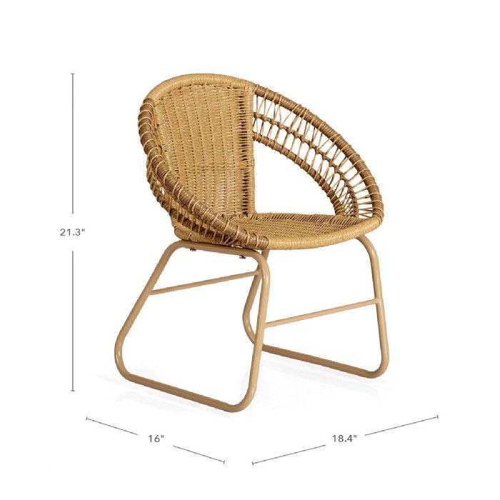 Alternate Image #1 of Children's Washable Wicker Chair - Set of 2