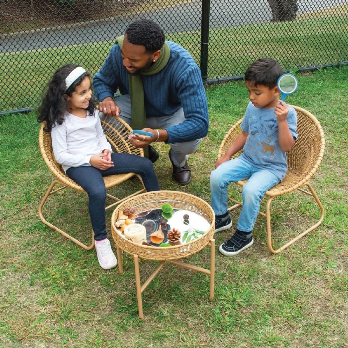 Alternate Image #1 of Children's Washable Wicker Chair - Set of 2