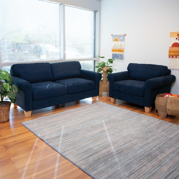 Alternate Image #1 of Comfy Classroom Chair - Gray Blue