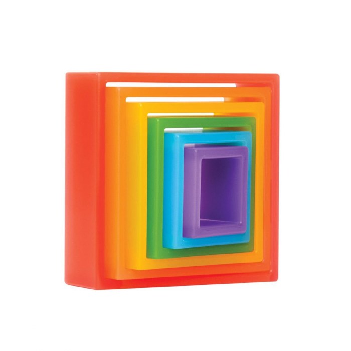 Alternate Image #1 of Discovery Squares - Rainbow - 6 Pieces