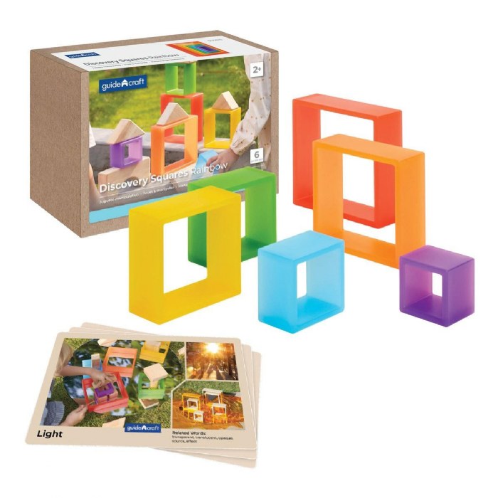 Primary Image of Discovery Squares - Rainbow - 6 Pieces