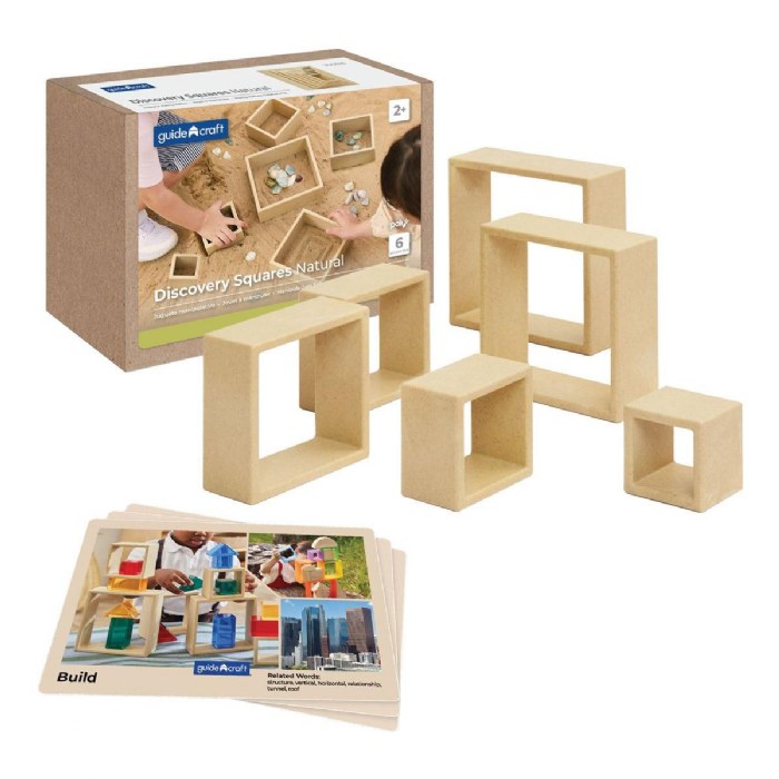 Primary Image of Discovery Squares - Natural - 6 Pieces