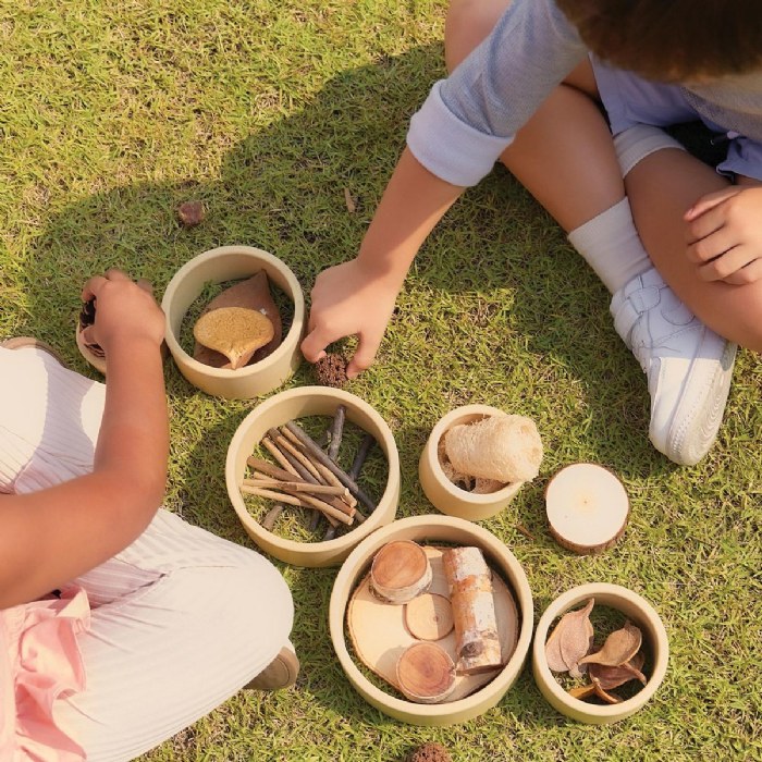 Alternate Image #1 of Discovery Circles - Natural - 6 Pieces