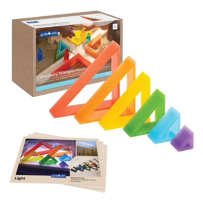 Primary Image of Discovery Triangles - Rainbow - 6 Pieces