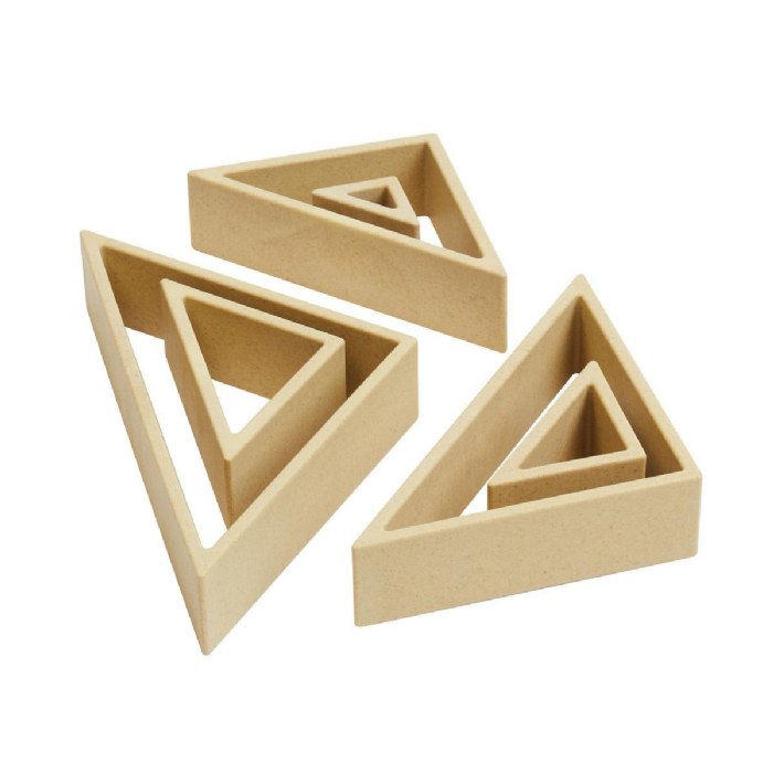 Alternate Image #1 of Discovery Triangles - Natural - 6 Pieces