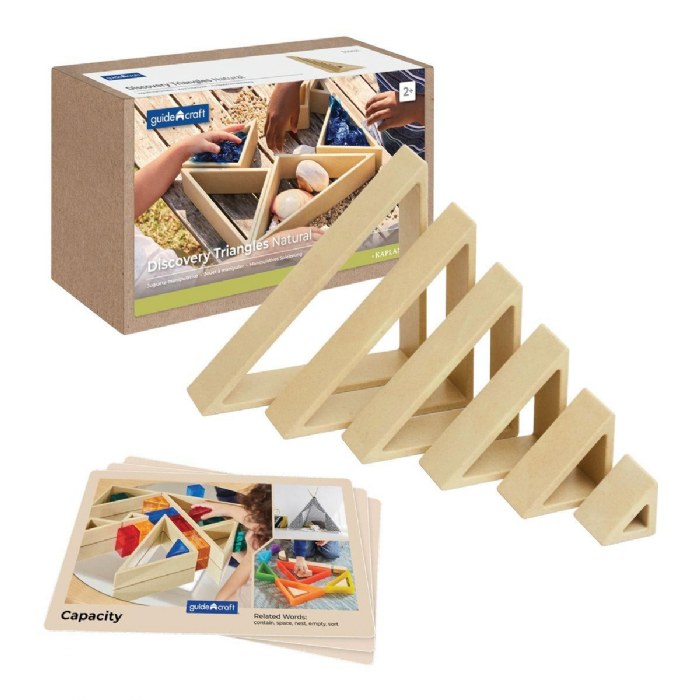 Primary Image of Discovery Triangles - Natural - 6 Pieces