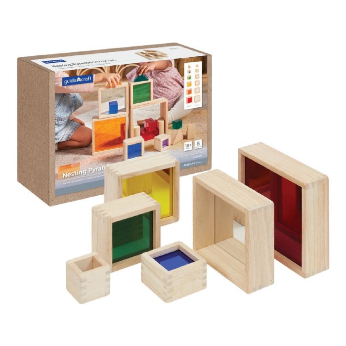 Primary Image of Nesting Pyramid Mirror Set - 6 Pieces