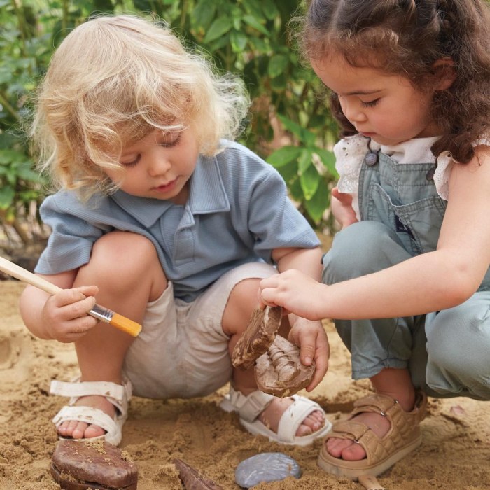 Alternate Image #1 of Magnetic Matching Fossil Stones - Set of 6