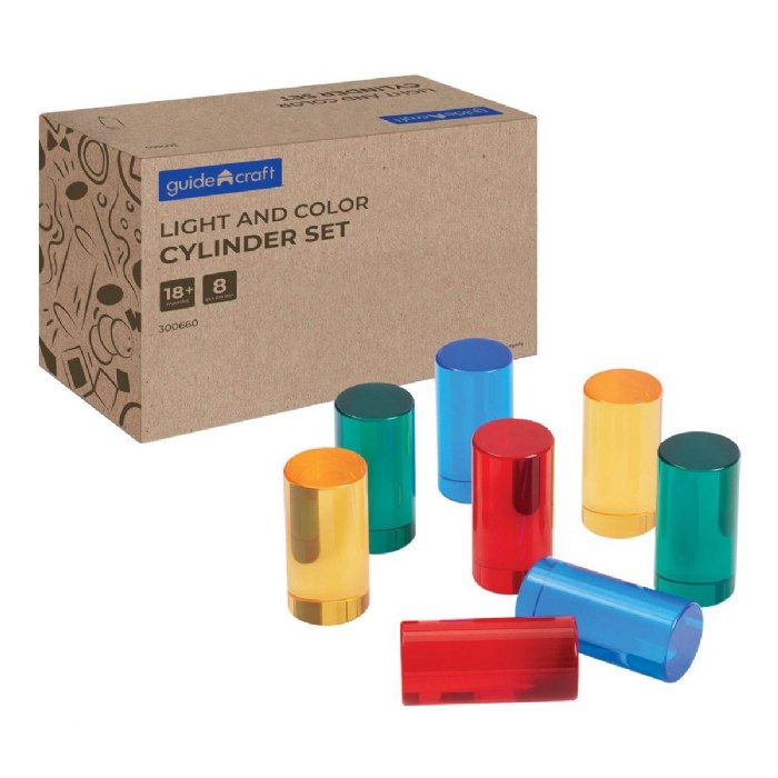 Primary Image of Light and Color Cylinder Set - 8 Pieces