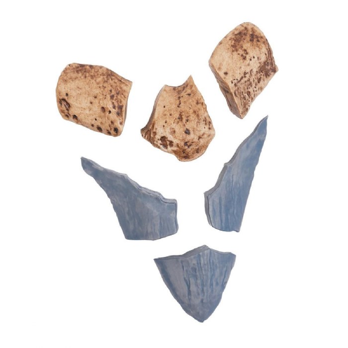 Alternate Image #1 of Magnetic Fossil 3D Puzzle - Megalodon Tooth - 6 Pieces