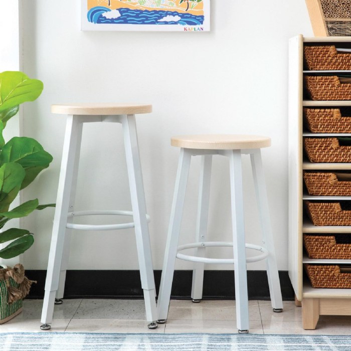 Alternate Image #1 of Sense of Place Adjustable High-Top Stool