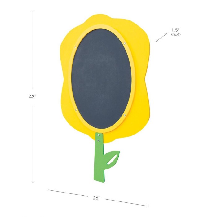 Alternate Image #1 of Floral Fence Easel - Yellow Sunflower