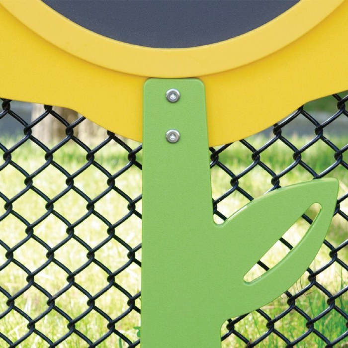 Alternate Image #1 of Floral Fence Easel - Yellow Sunflower