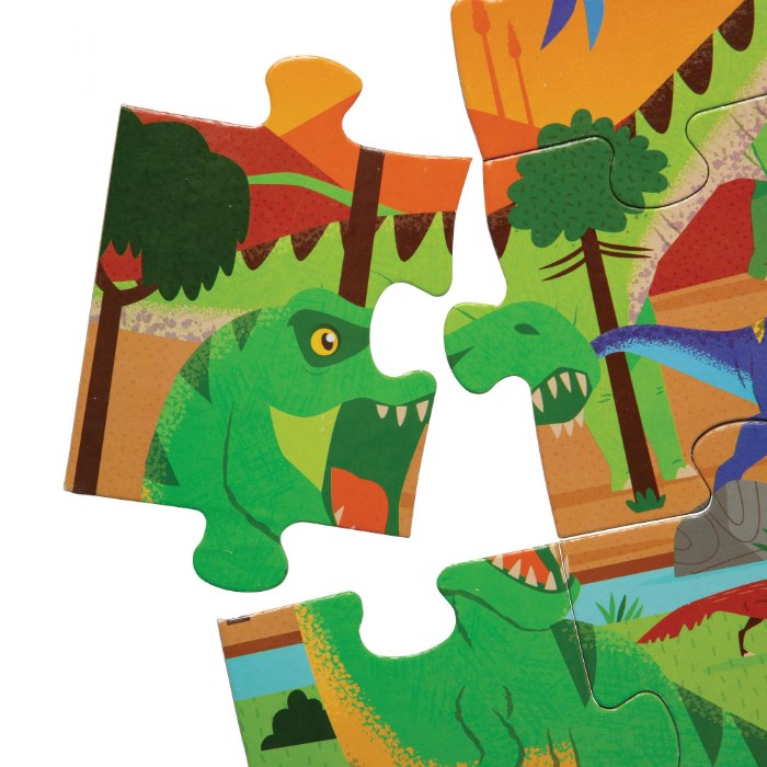 Alternate Image #1 of Land of Dinosaurs Floor Puzzle - 48 Pieces