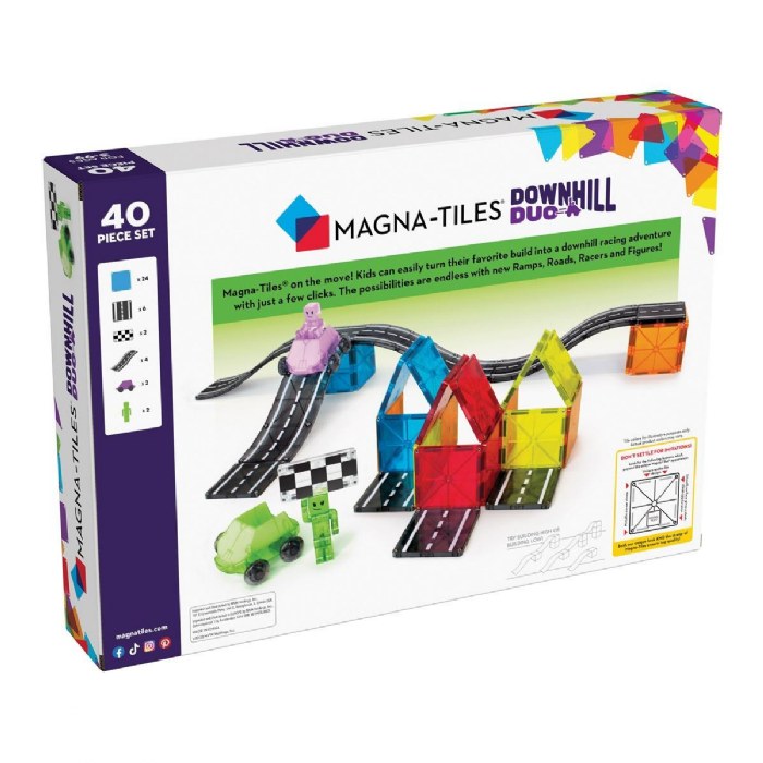 Alternate Image #1 of MAGNA-TILES&reg; Downhill Duo - 40 Piece Set