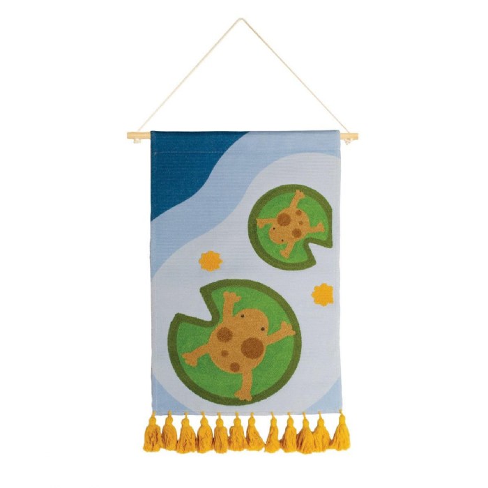 Primary Image of Frog Woven Tapestry