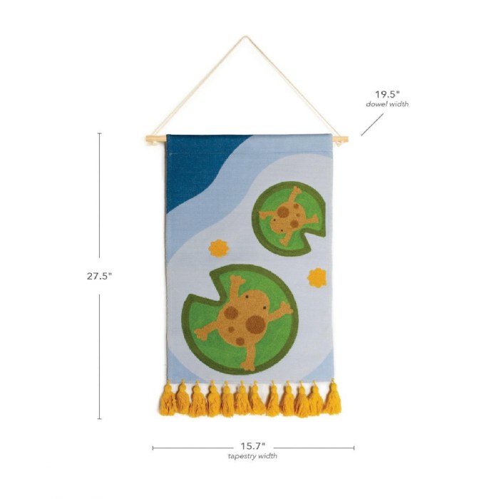 Alternate Image #1 of Frog Woven Tapestry