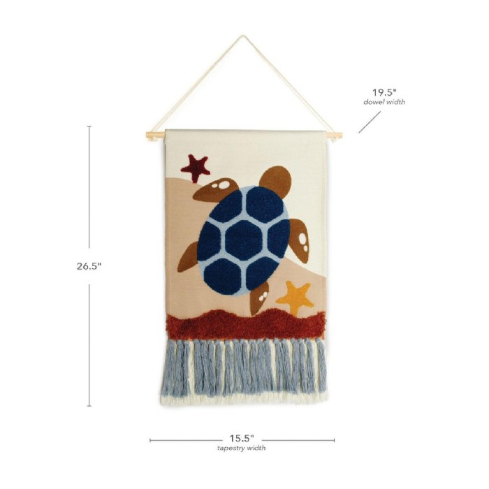 Alternate Image #1 of Turtle Woven Tapestry