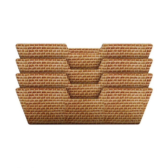 Alternate Image #1 of Sense of Place Rattan Storage Tote - Set of 4