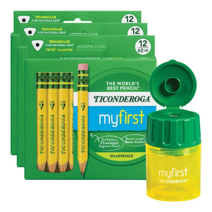Primary Image of My 1st Ticonderoga Jr. Pencils & Sharpener - 36 Count
