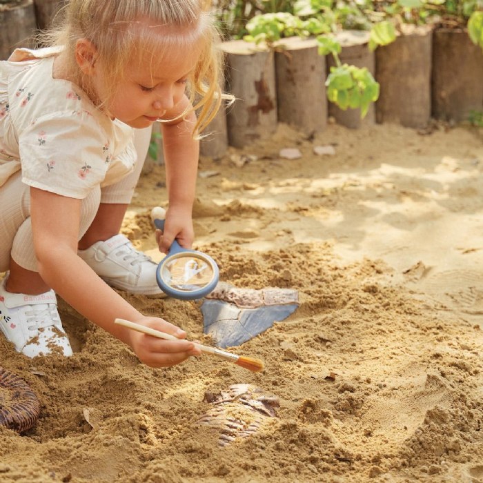 Alternate Image #1 of Magnetic Fossil 3D Puzzle - Trilobite - 6 Pieces